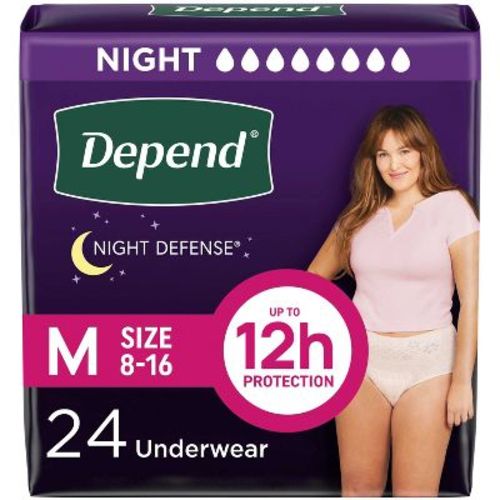 Depend Night Defense Incontinence Underwear - Women's - Medium