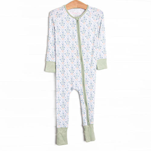 Orange You Glad Garden Bamboo Zippy Pajama, Green – Stitchy Fish