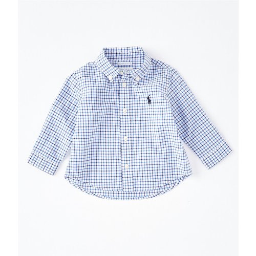 Ralph Lauren Baby Boys 3-24 Months Long Sleeve Tattersall Plaid Shirt