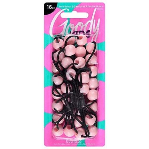 Goody Styling Essentials Girls Mosaic Twinbead Ponytailer Assorted Colors - 16 count