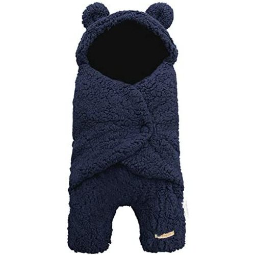 BlueSnail Newborn Receiving Blanket Baby Sleeping Wrap Swaddle(Navy)