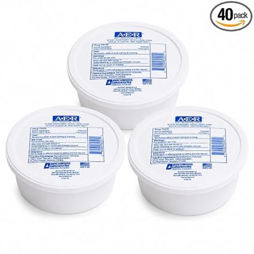 AER Pre-Moistened Witch Hazel Pads - 40 EA, Pack of 3