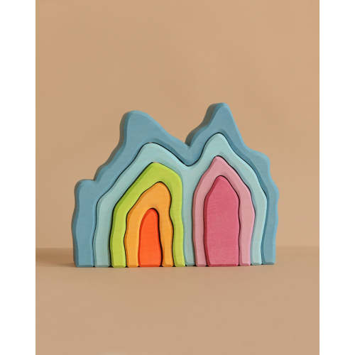 Grimm's Blue Cave Arch Stacking Toy
