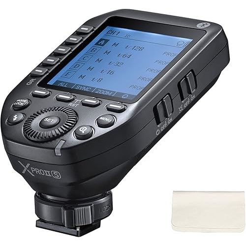 Godox XProII-S Wireless Flash Trigger for Sony Camera, Xpro-S Upgrade Version, 1/8000s HSS TTL Convert-Manual TCM Function Flash Transmitter Compatible with Sony A7IV A7C A7M4 A7R A7RIII