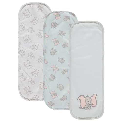 Disney Baby Burp Cloths 3 Pack  100% Cotton  Mickey Mouse, Minnie Mouse, Winnie The Pooh, Dumbo  Soft & Absorbent Newborn Essentials for Boys & Girls