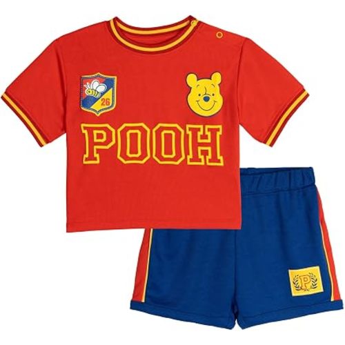 Disney Baby Athletic T-Shirt & Shorts Set Newborn to Infant Sizes (Newborn - 24 Months)