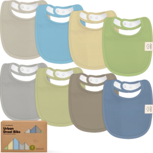 8-Pack Baby Drool Bibs