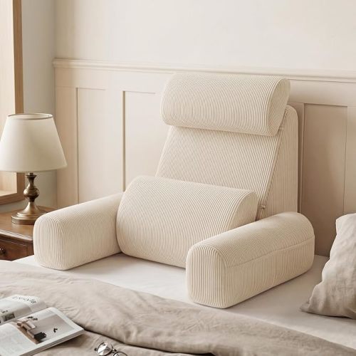 Blissful Diary Reading Pillow with Adjustable Neck & Lumbar Support, 19"