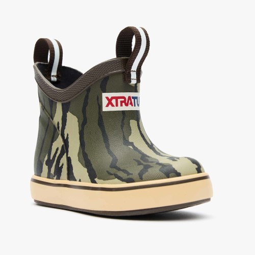 Kids' Mossy Oak® Bottomland Ankle Deck Boot – XTRATUF