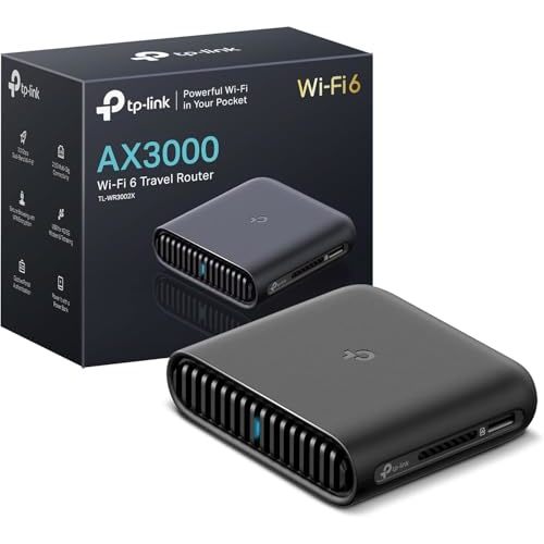 TP-Link Roam 6 AX3000 Dual-Band Wi-Fi 6 Travel Router – Multi-Gig Portable, OpenVPN, WireGuard, Public Network Sharing, Hotel/Cruise Approved, Phone Tethering, USB 3.0, Multi-Mode - TL-WR3002X