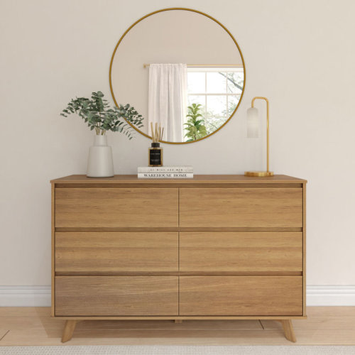 George Oliver Lauritzen Scandinavian 6-Drawer Dresser & Reviews | Wayfair