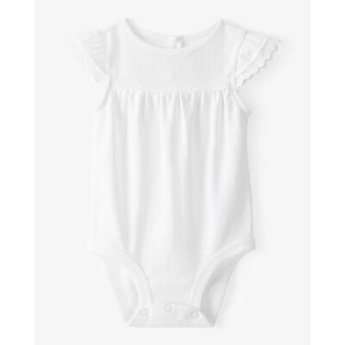 Baby Pointelle Short-Sleeve Bodysuit - White - OshKosh | Carter's