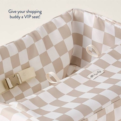 Itzy Ritzy Shopping Cart and High Chair Cover - Taupe Checkerboard