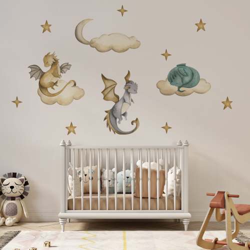 Cute Dragons Wall Decals
