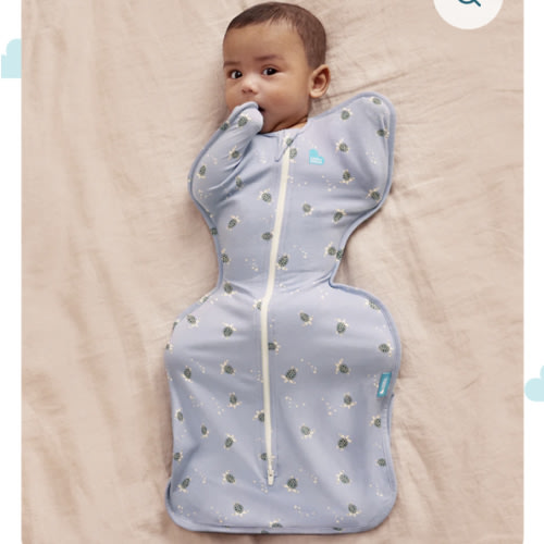 Swaddle Up™ 1.0 TOG Cotton Mist Blue Turtally