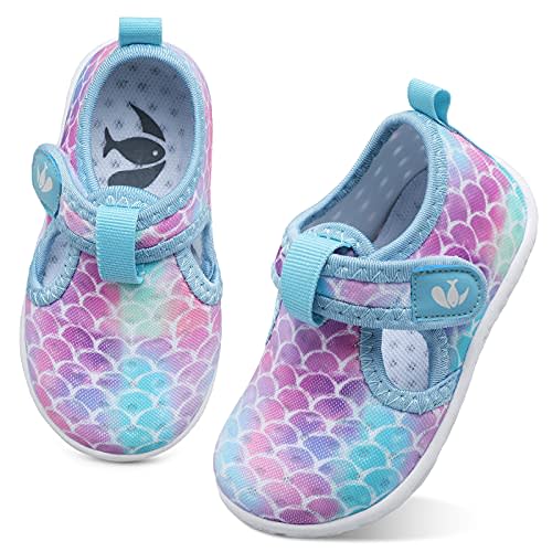 FEETCITY Boys Girls Water Shoes Kids Aqua Socks Quick Dry Barefoot for Beach Swimming Pool