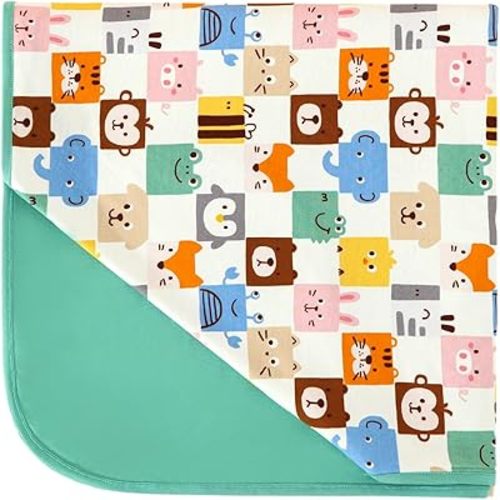 Premium Baby Blankets, Soft Viscose from Bamboo Blanket for Boys and Girls, Nursery Crib Bedding Quilt for Newborn and Toddler, Cooling for Hot Sleepers 50'' x 50'' Animal