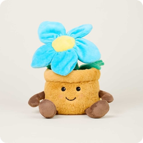 Microwavable Blue Flower Pot Warmies | Warmies USA