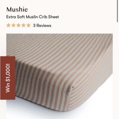 Mushie Extra Soft Muslin Crib Sheet – Babyletto