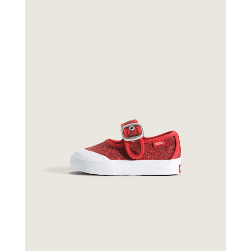 Toddler Mary Jane Shoe in Glitter Red | Vans