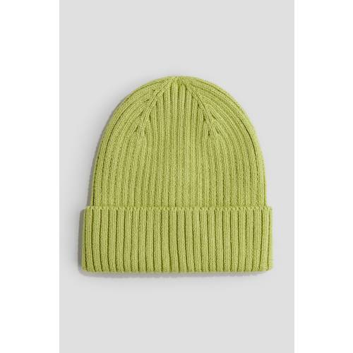 RIB-KNIT BEANIE