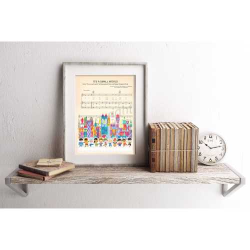 It's A Small World Boys and Girls Sheet Music Art Print