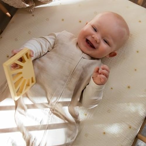 mushie Baby Wearable Blanket | 100% Organic Cotton Muslin | Sleeping Bag for Infants (Fog)