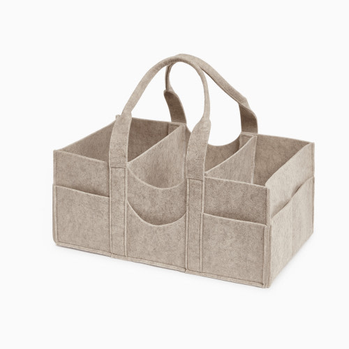 Sprucely Felt Diaper Caddy - Heather Oat, Large
