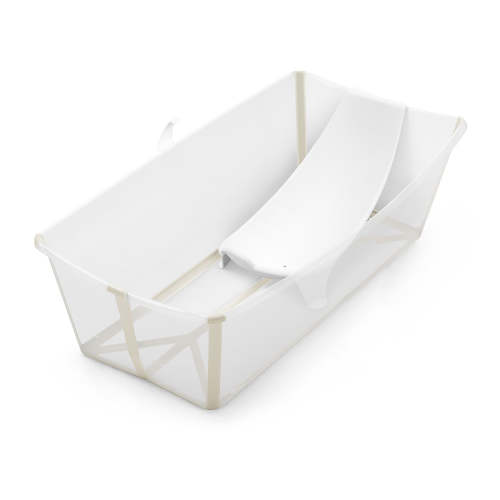 Stokke Flexi Bath X-Large Heat Sensitive Tub + Newborn Support - Sandy Beige
