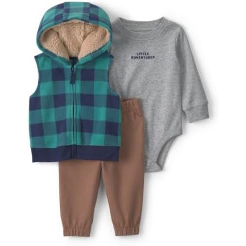 Carter's Baby Boys' 3-piece Bodysuit Pant Sets
