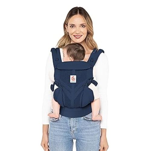 Ergobaby Omni Classic (formerly OMNI 360) All-Position Baby Carrier for Newborn to Toddler with Lumbar Support and Cool Air Mesh, 7-45 Pounds, Midnight Blue, One Size