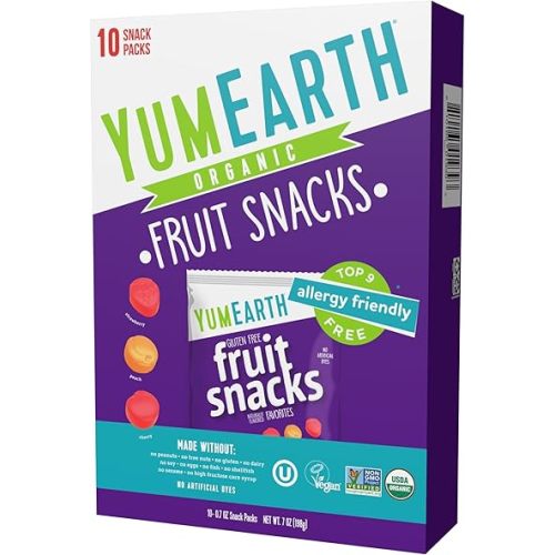 YumEarth Organic Fruit Snacks Box, 0.7 Ounce (Pack of 10)