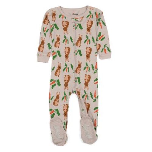 Leveret Footed Cotton Pajamas Rabbit 6-12 Month