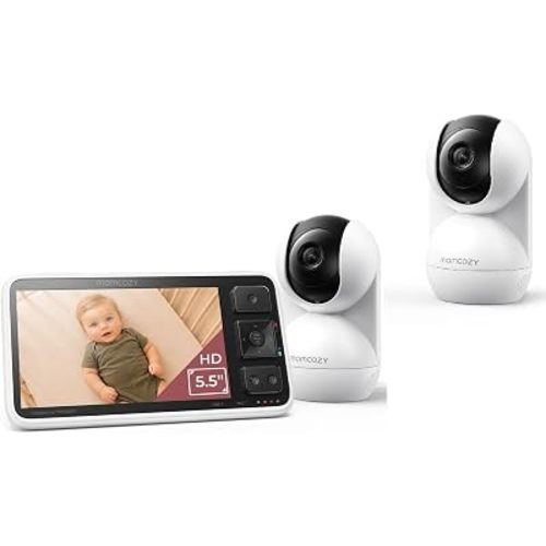 Momcozy No WiFi Baby Monitor BM03(Black) with Add-On Camera Unit