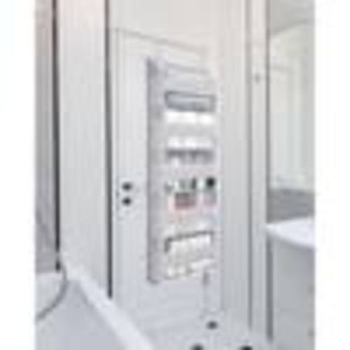 Wudkey Gray Over Door Organizer with 5-Large Pockets 10-Mesh Side Pockets, Hanging Storage Organizer with Clear Window BZ5E79_1