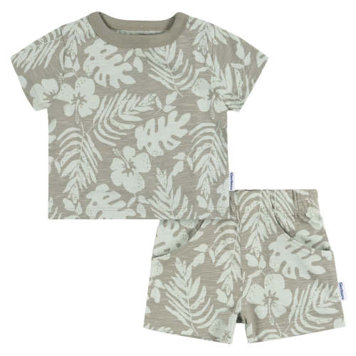 2-Piece Baby and Toddler Boys Tropical Leaves T-Shirt and Shorts Set – Gerber Childrenswear