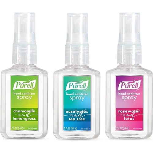 Purell Hand Sanitizer Spray Variety, Travel Size 3ct x 2floz, 2027-08-ECMP