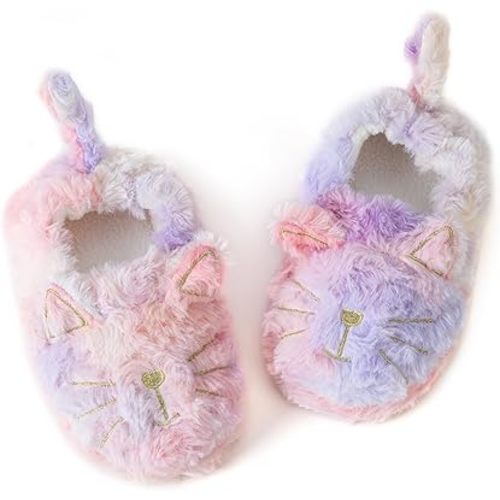 Toddler Boys Slippers Cartoon Cute Animals Plush Warm Home Shoes