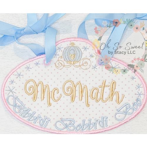 Princess Carriage Stroller Tag