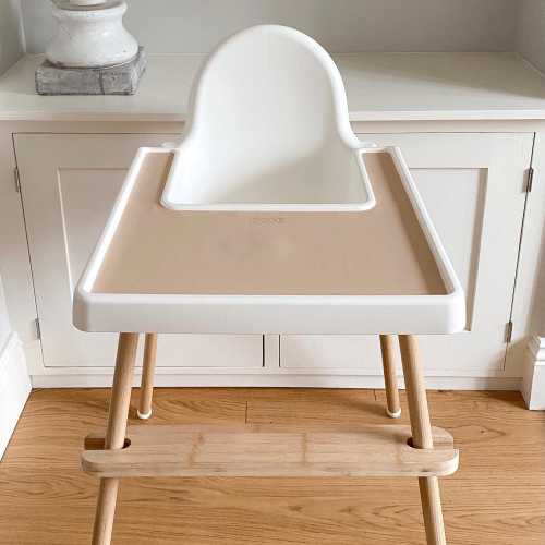 Babyccino Beige Silicone Placemat for Ikea Highchair - Antilop