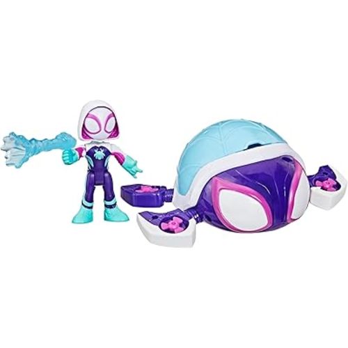 SPIDEY AND HIS AMAZING FRIENDS Marvel Water-Webs Ghost Turtle, 3-Inch (7.6 CM) Toy Submarine & Action Figure, Super Hero Water Toys, Kids Ages 3+