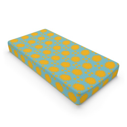 Yellow Sunburst Baby Changing Pad Cover | Sunshine Nursery Decor | Soft Baby Changing Pad Cover | Gender Neutral Nursery | Baby Shower Gift