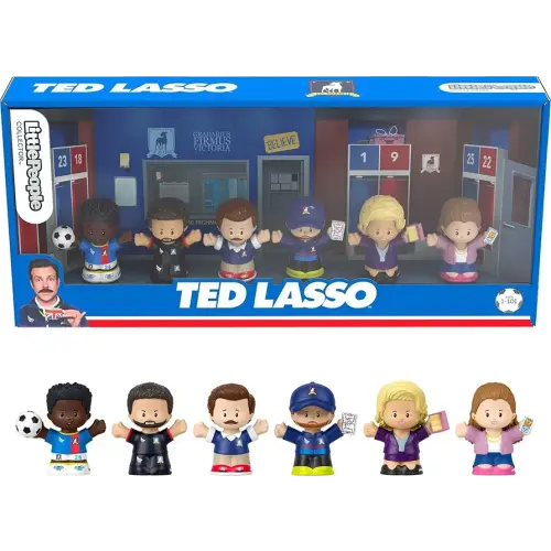 Little People Collector Ted Lasso Series Special Edition Set for Adults & Fans, 6 Figures in Display Package
