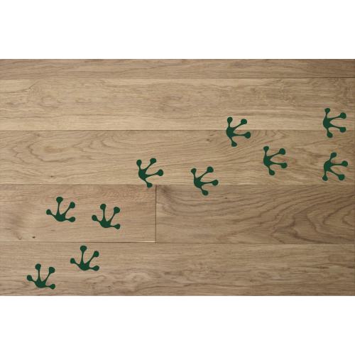 Frog foot print Wall Decals, Set of 10, forest woods lake house Bedroom Bathroom stickers removable tropical Static window cling clings
