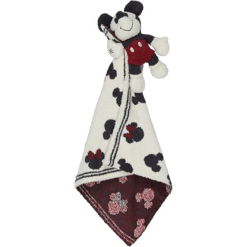 Barefoot Dreams CozyChic Disney Classic Mickey Mouse Blanket Buddie, Cream Multi, One Size