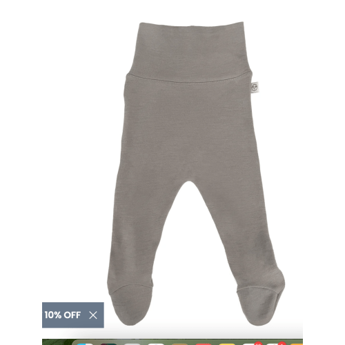 Baby Footed Pants, Merino Wool, Dove