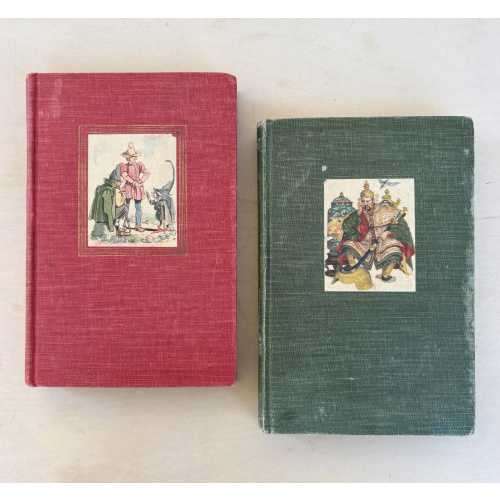 1945 Andersen's Fairy Tales & Grimm's Fairy Tales HC Illustrated Book Set of 2