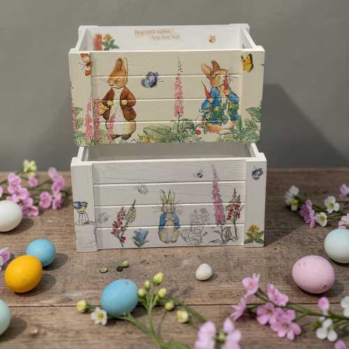 Handmade Peter Rabbit , Flopsy bunny & Friends  boxes.Free Postage