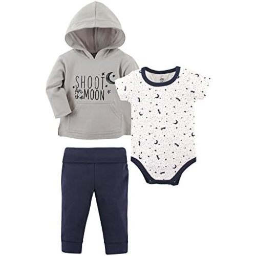Yoga Sprout Baby and Toddler 3 Piece Jacket, Top and Pant Set