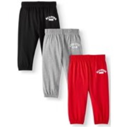Baby Boy Solid Joggers, 3pc Multipack